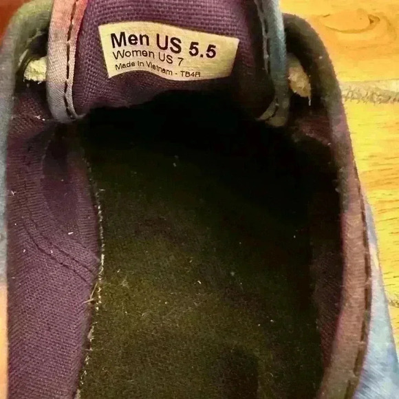 Vans Cosmic Space Galaxy Sneaker Shoes Purple Lace Up - Unisex Sizes M5.5 W7 - Picture 4 of 7